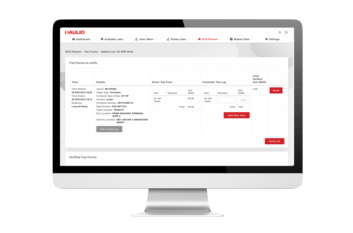Haulage Operations Platform - Trip Forms Review