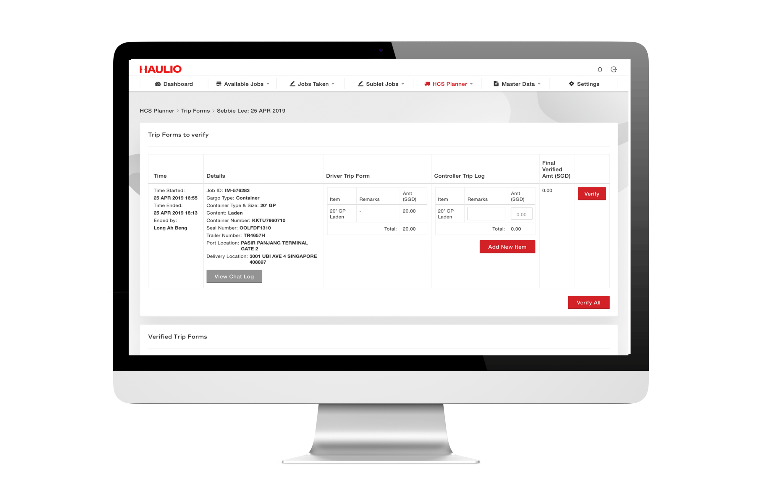 Haulage Operations Platform - Trip Forms Review