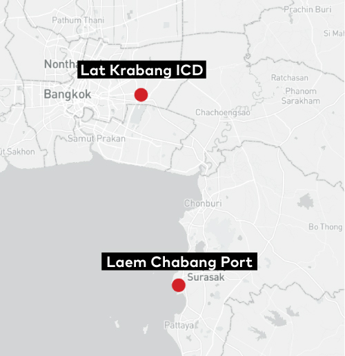 Lat Krabang ICD to Laem Chabang Port